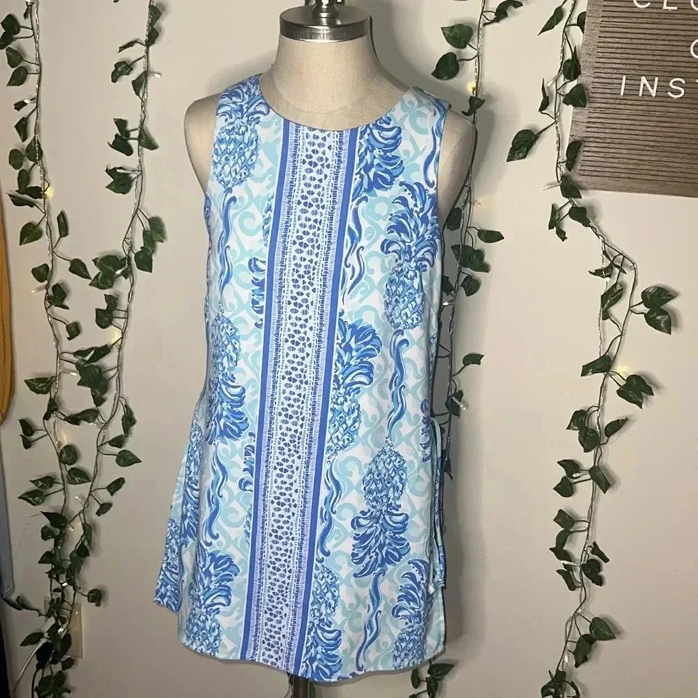 Lilly Pulitzer Donna Romper Bennet Blue - Picture 3 of 8
